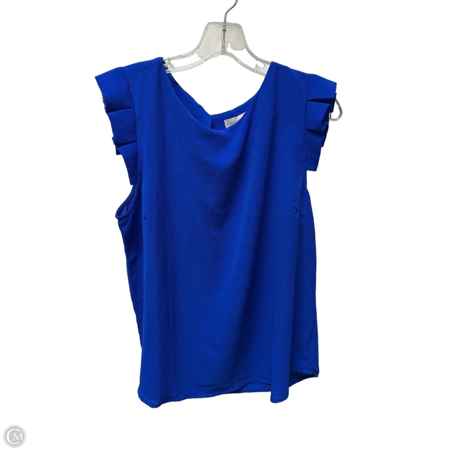 Top Sleeveless By Monteau In Blue, Size: Xl