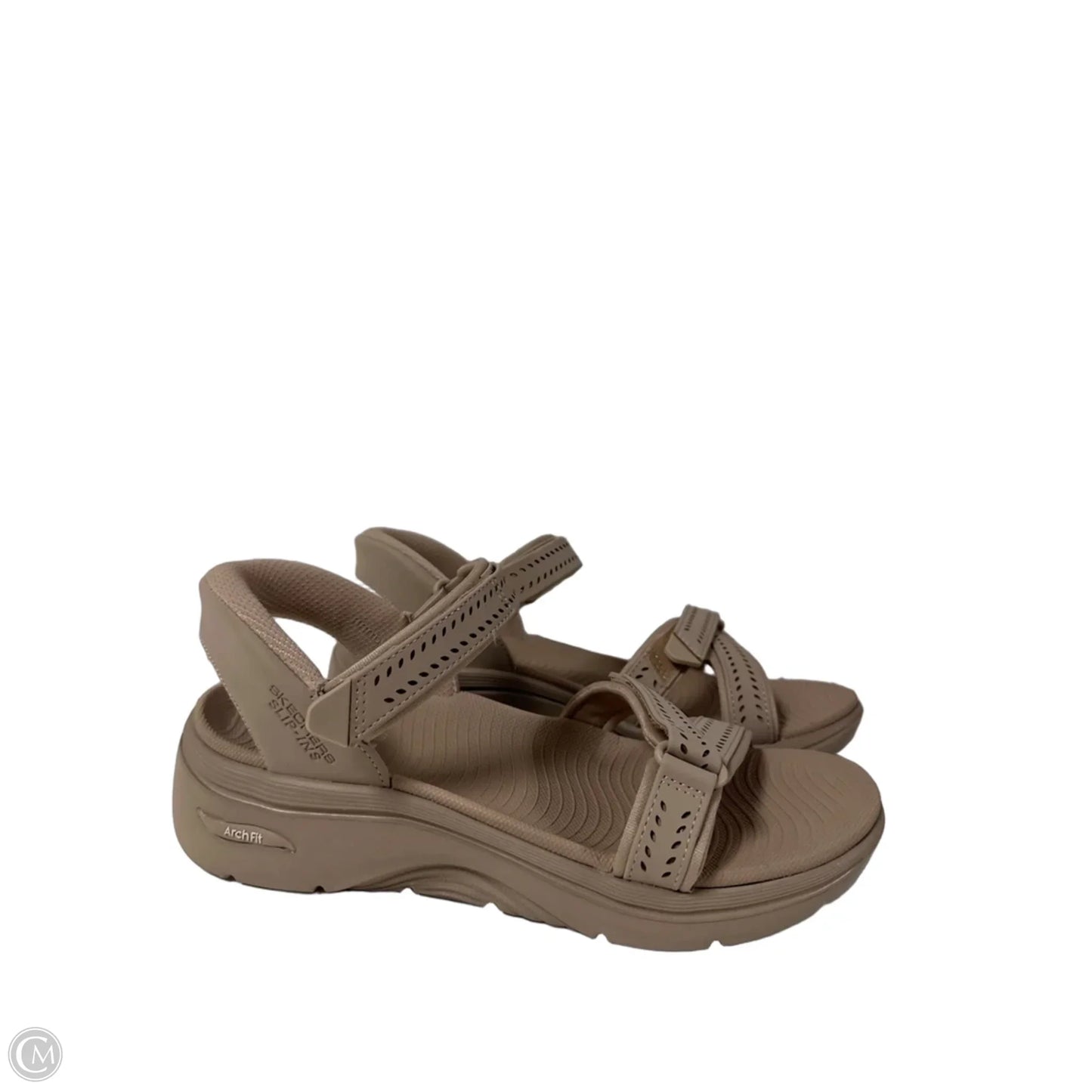 Sandals Sport By Skechers In Taupe, Size: 8