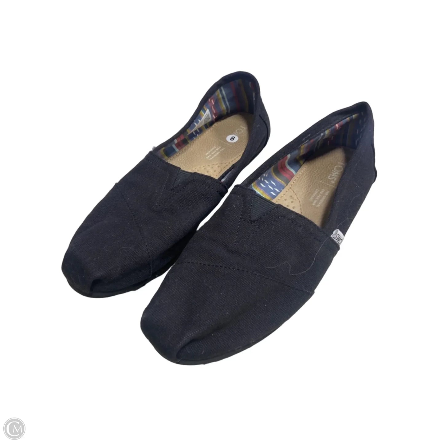 Shoes Flats By Toms In Black, Size: 8