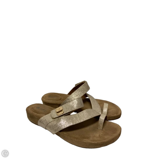 Sandals Flats By Giani Bernini In Gold, Size: 9.5
