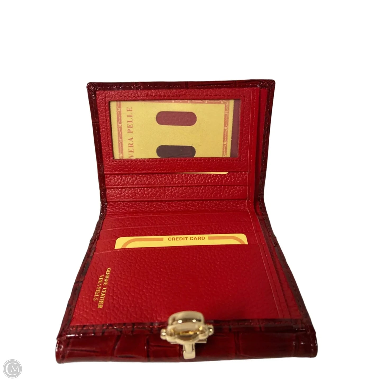 Wallet Leather By Clothes Mentor, Size: Medium