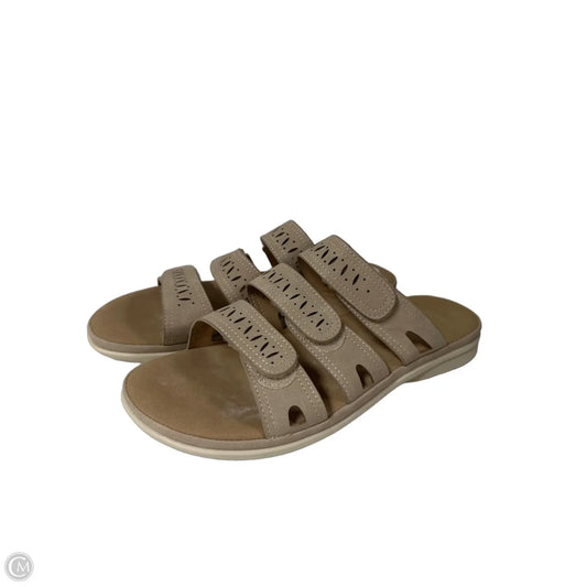 Sandals Flats By Taryn Rose In Taupe, Size: 10