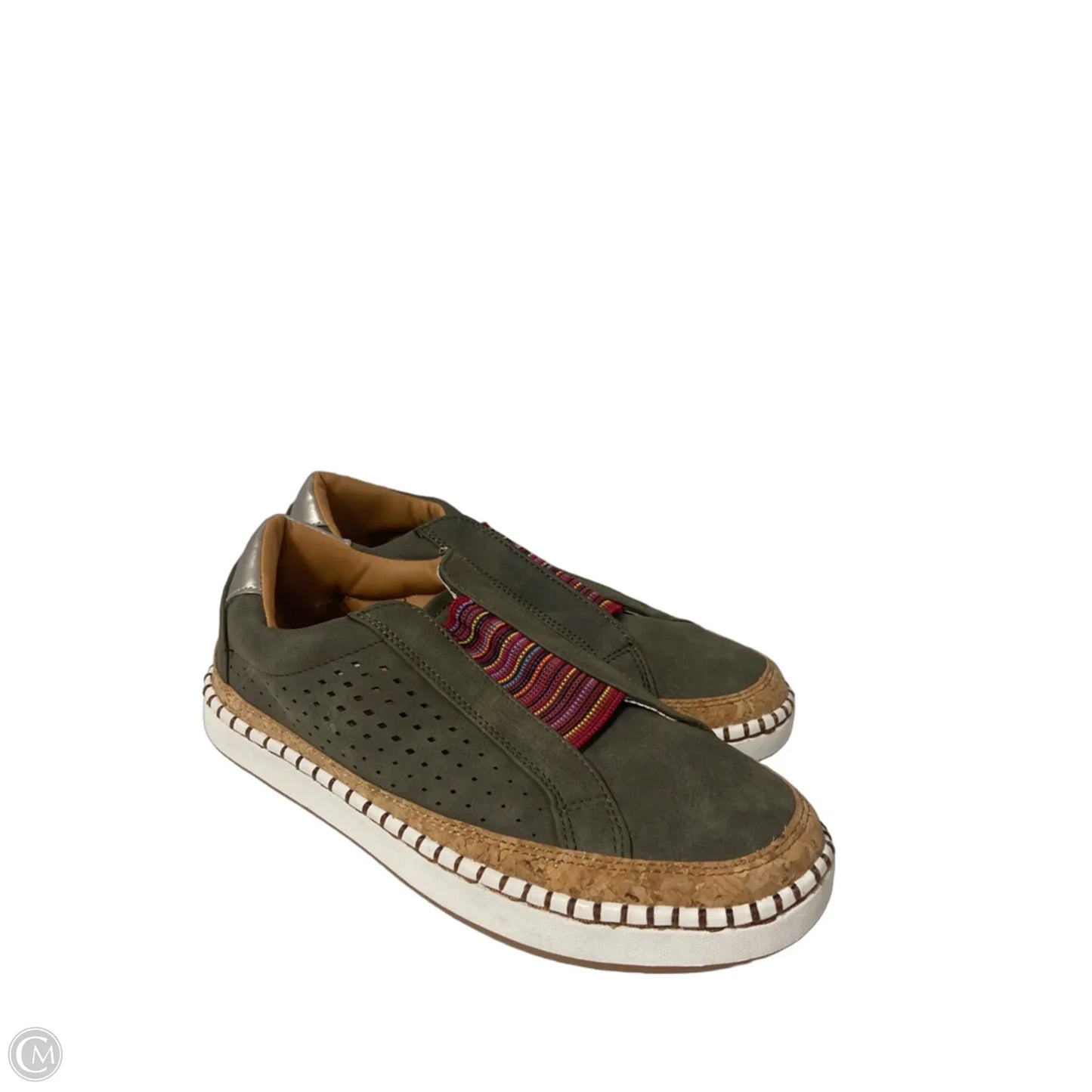 Shoes Flats By Clothes Mentor In Green, Size: 5.5