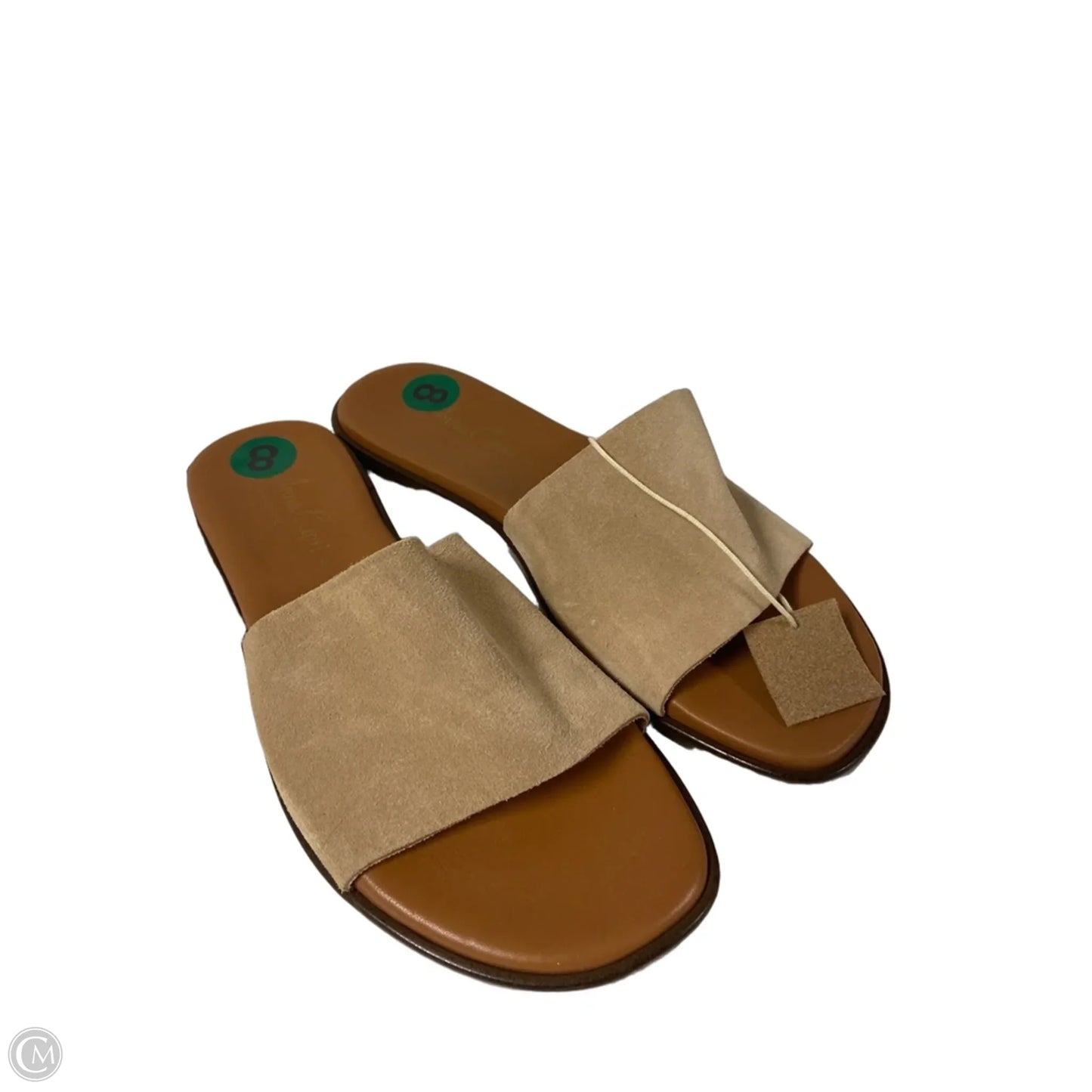 Sandals Flats By Clothes Mentor In Taupe, Size: 8
