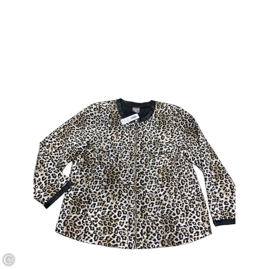Jacket Puffer & Quilted By Chicos In Animal Print, Size: Xl
