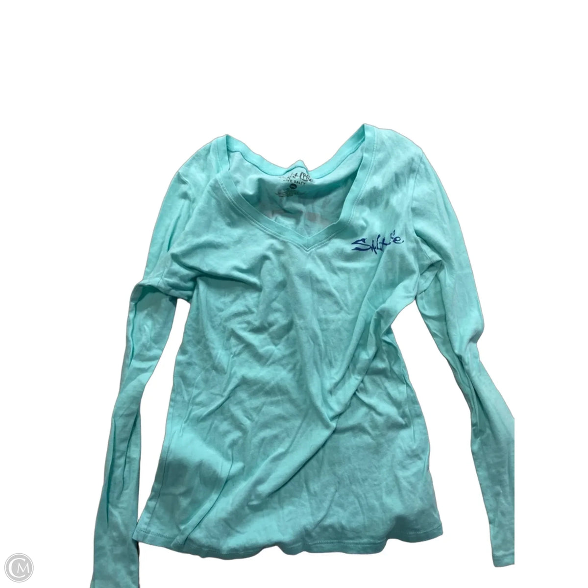Top Long Sleeve Basic By Salt Life In Aqua, Size: S