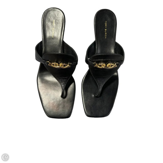 Sandals Designer By Tory Burch In Black, Size: 9.5