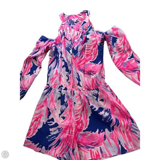 Romper Designer By Lilly Pulitzer In Pink, Size: L