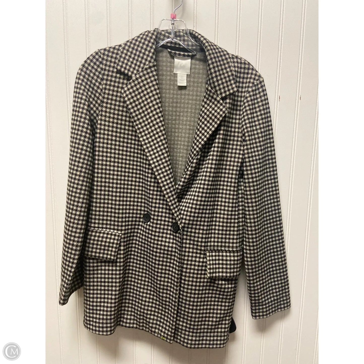 Jacket Other By H&m In Black & Cream, Size: S