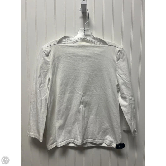 Top Long Sleeve Designer By Kate Spade In White, Size: Xl