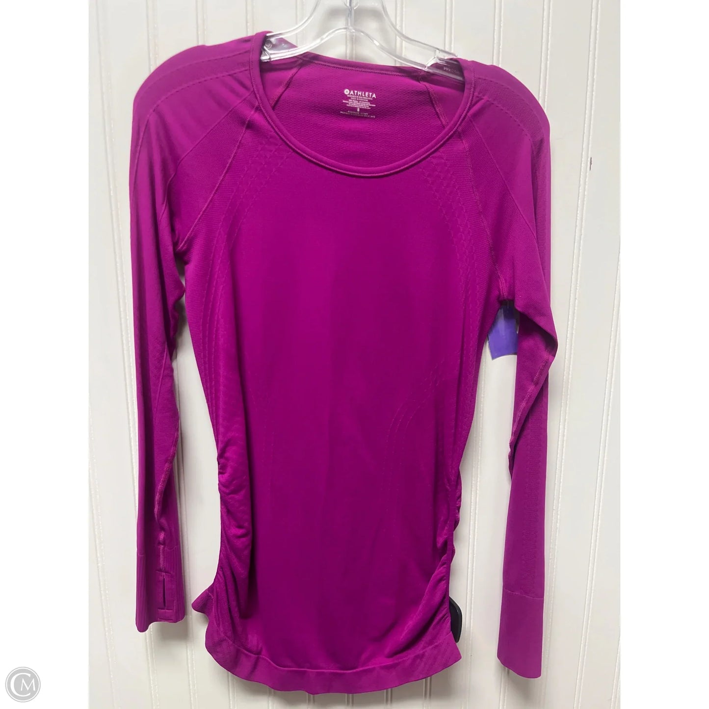 Athletic Top Long Sleeve Crewneck By Athleta In Purple, Size: S