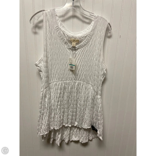 Top Sleeveless By Cupio In White, Size: L