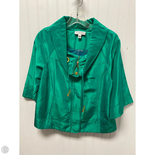 Jacket Designer By St. John In Green, Size: Sp
