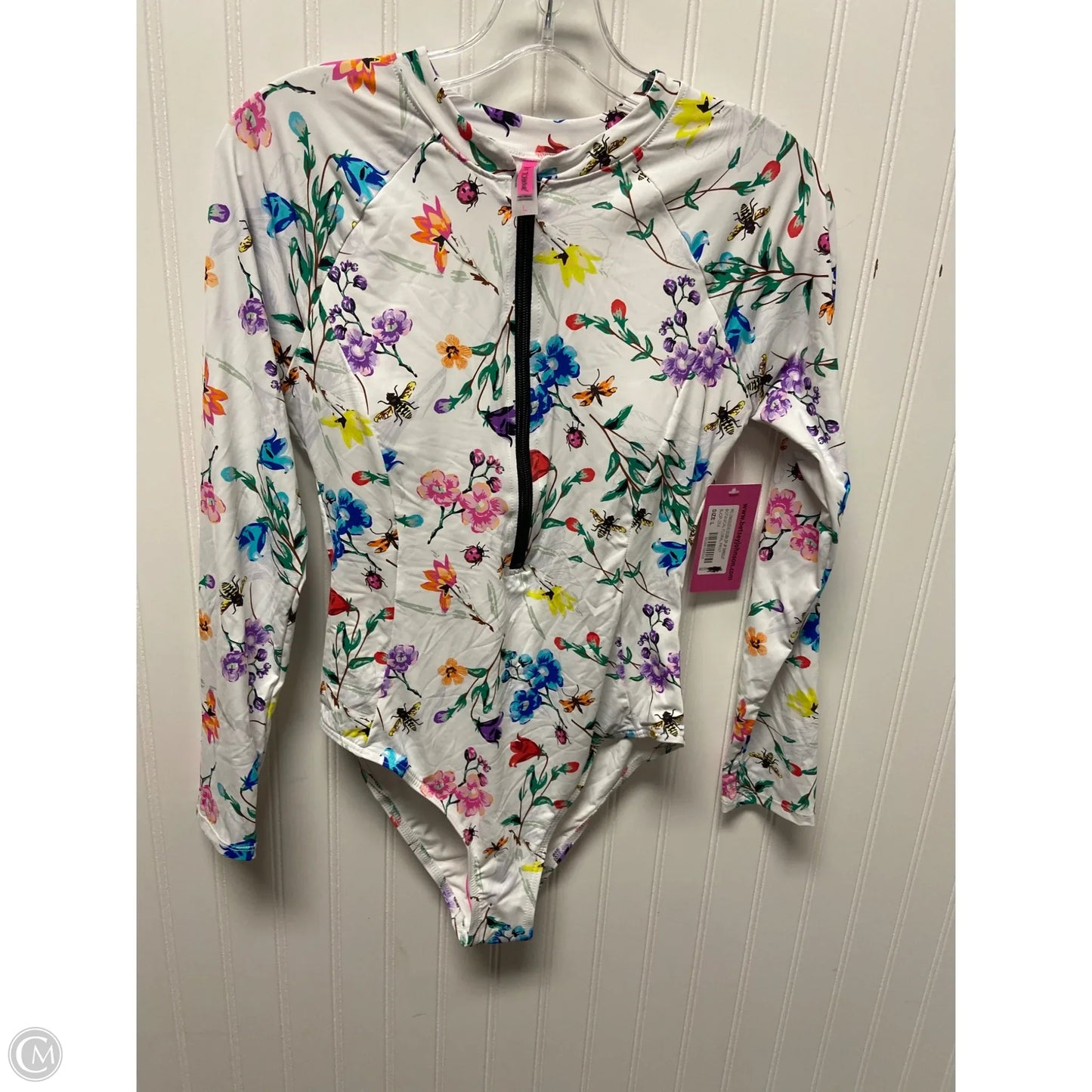Swimsuit By Betsey Johnson In White, Size: L