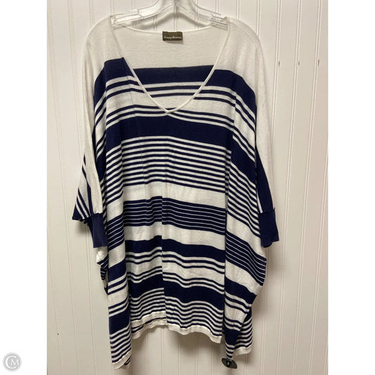 Poncho By Tommy Bahama In Striped Pattern, Size: L