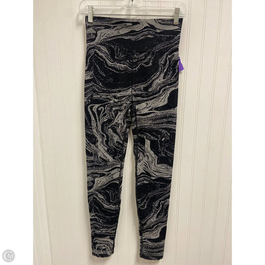 Athletic Leggings By Athleta In Black & Silver, Size: S