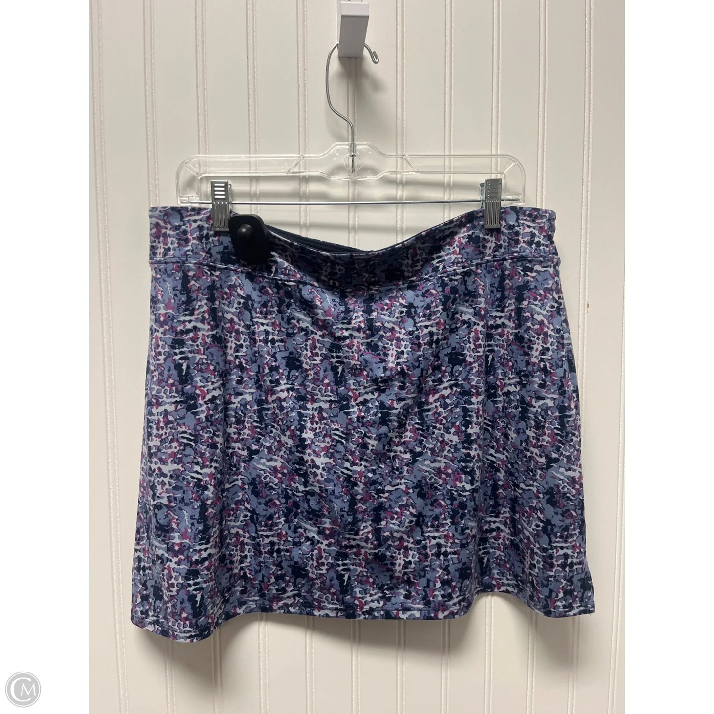 Skort By Tranquility In Blue & Purple, Size: L