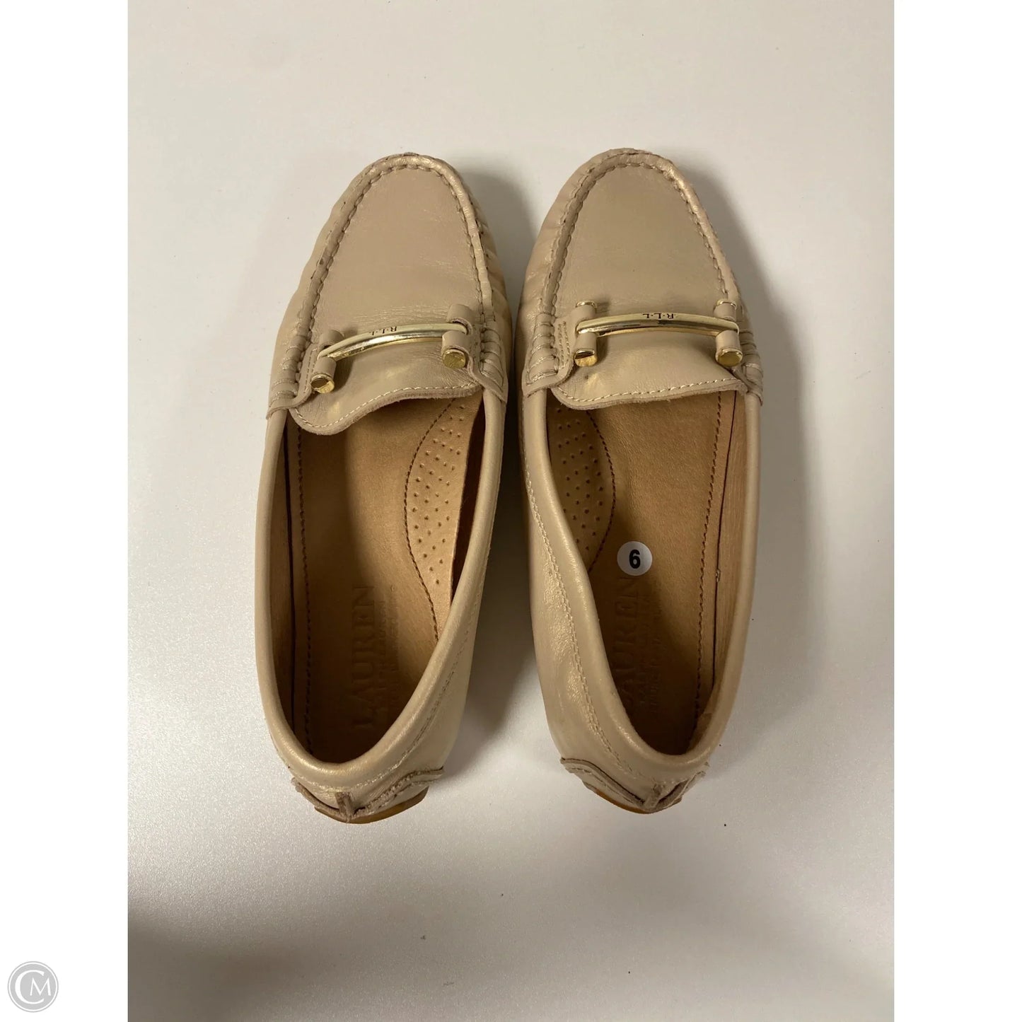 Shoes Flats By Lauren By Ralph Lauren In Gold, Size: 6