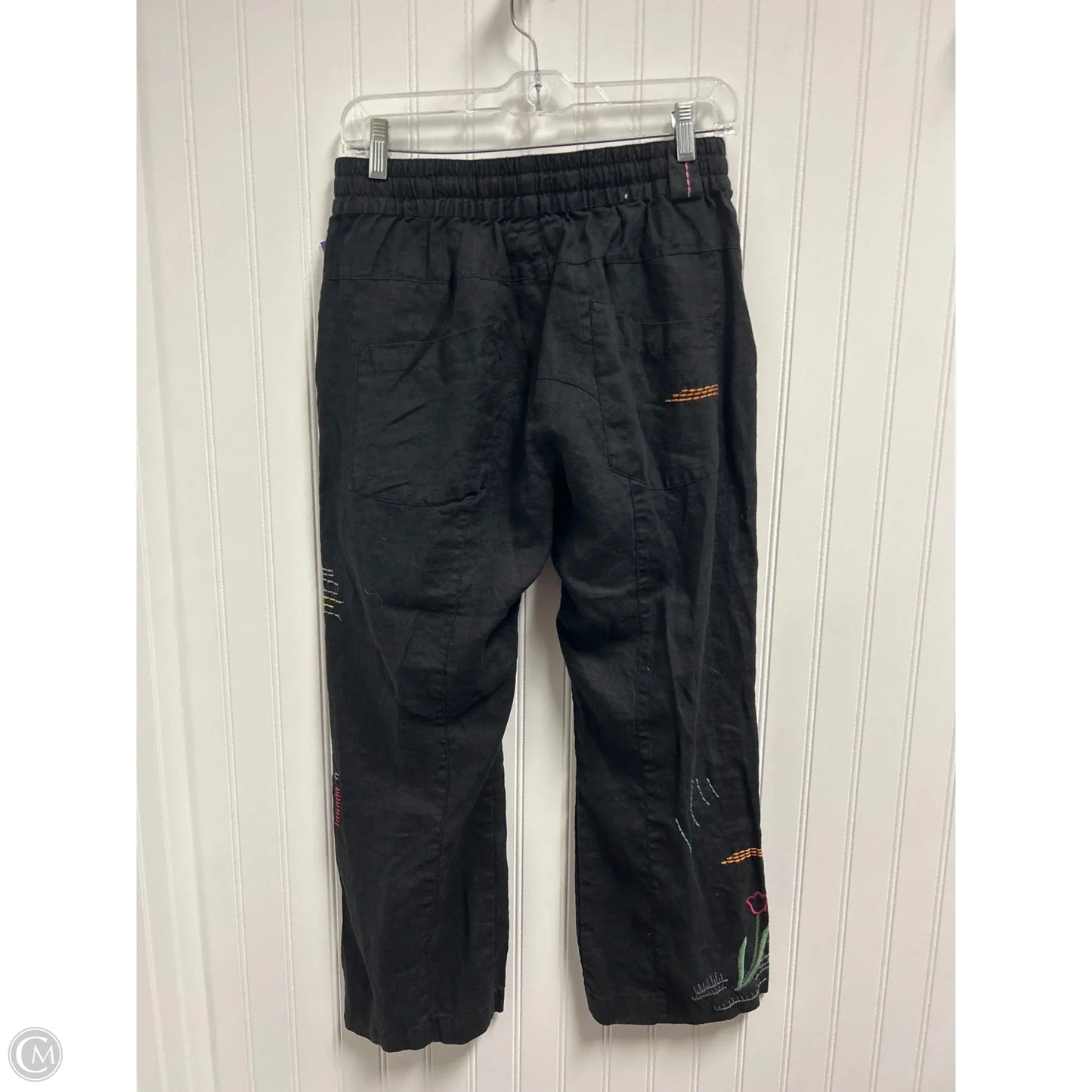 Pants Linen By Johnny Was In Black, Size: Xs