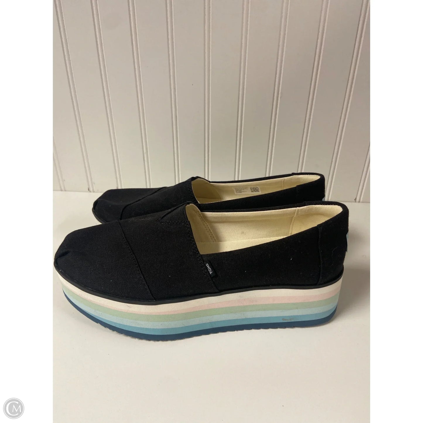 Shoes Heels Platform By Toms In Black, Size: 9.5