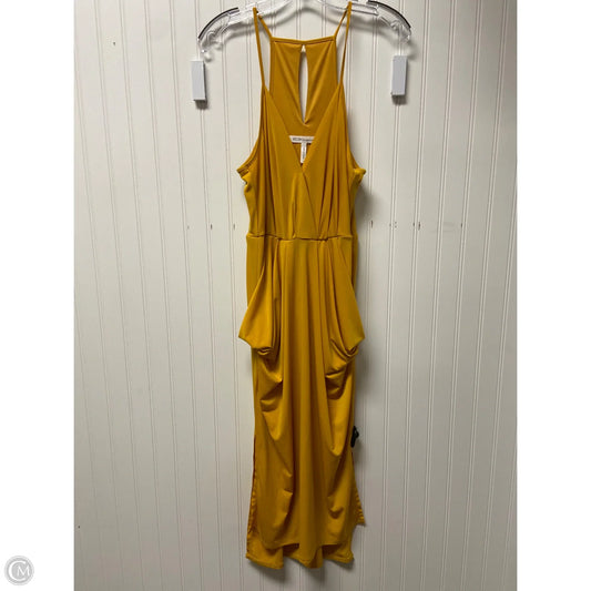Dress Party Midi By Bcbgeneration In Yellow, Size: S