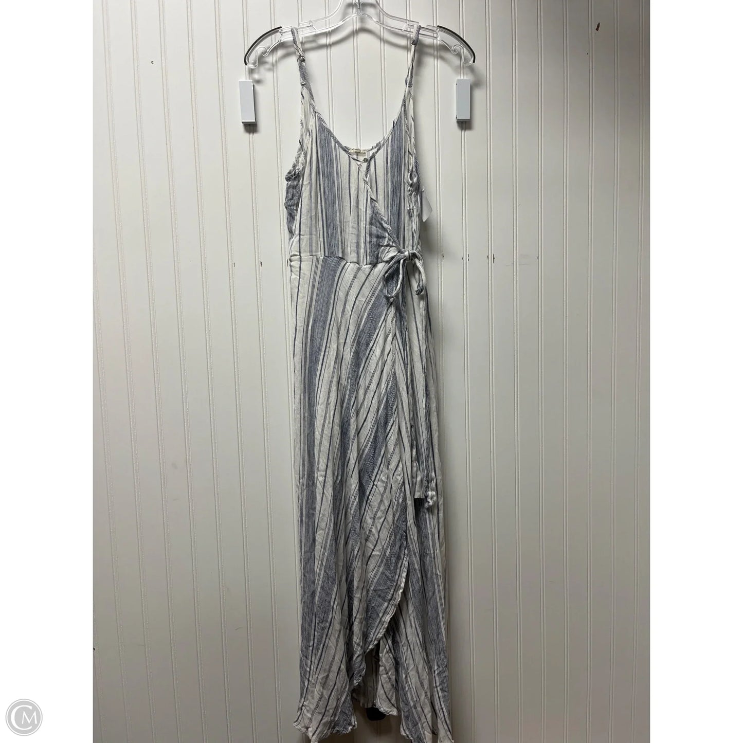 Dress Casual Maxi By En Creme In Blue & White, Size: M