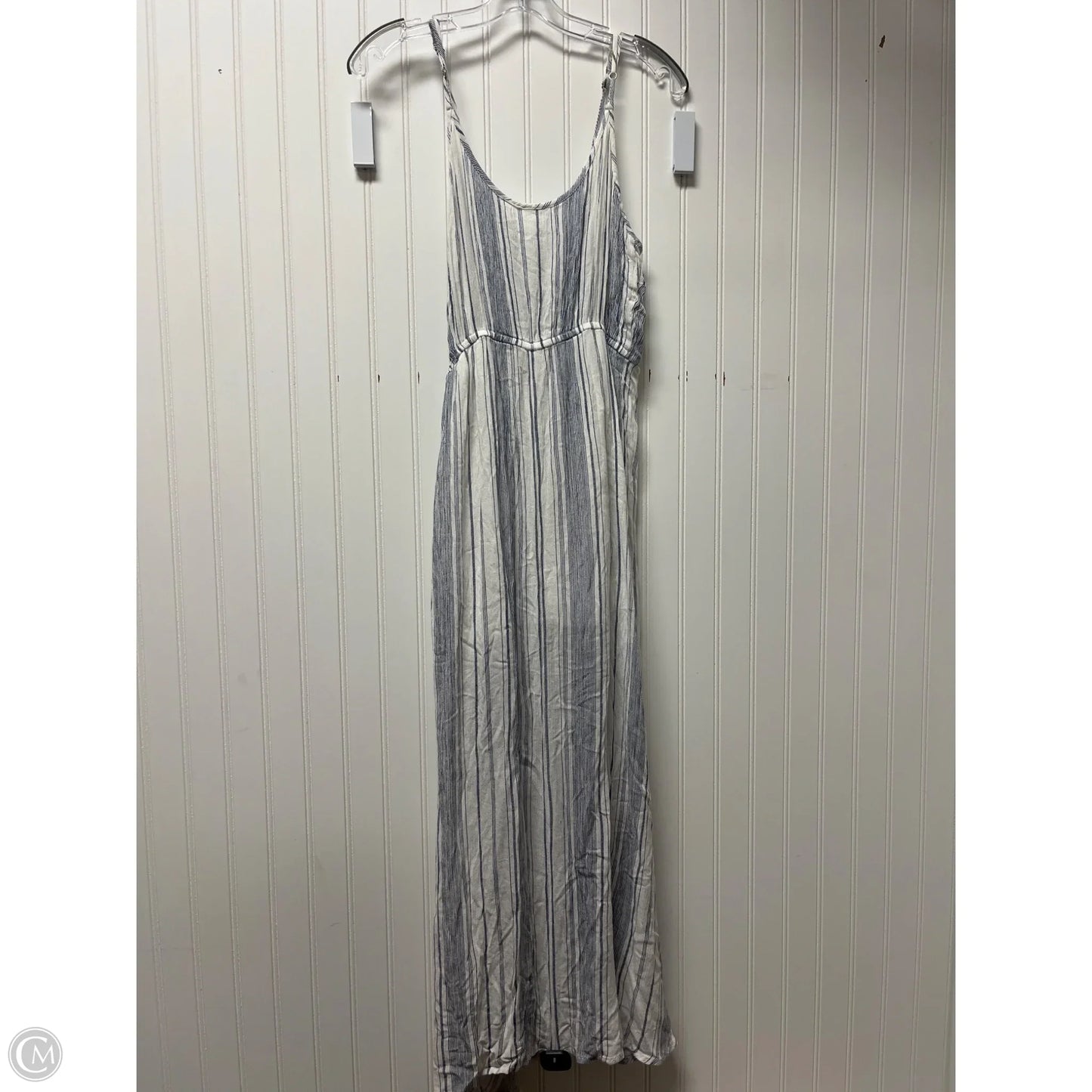Dress Casual Maxi By En Creme In Blue & White, Size: M