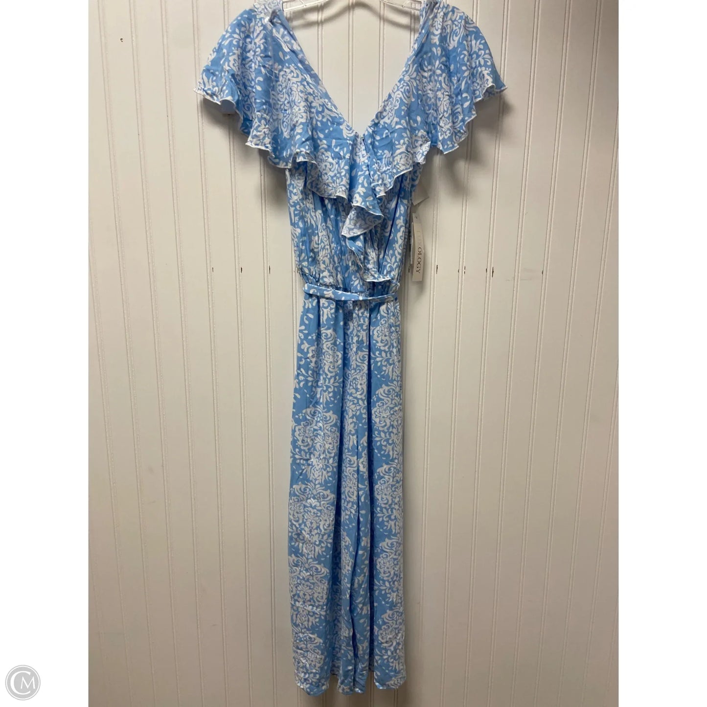Jumpsuit By Luxology In Blue & White, Size: S