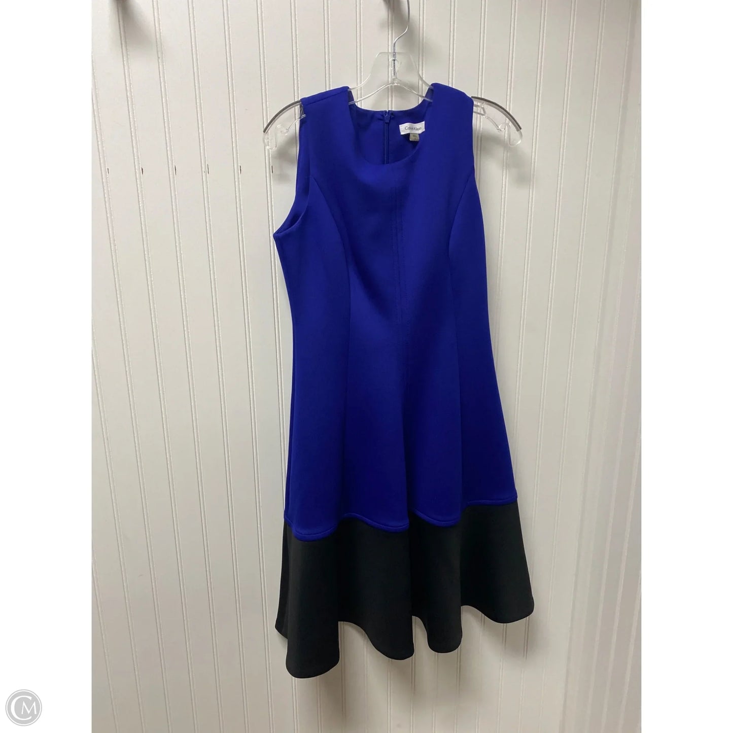 Dress Work By Calvin Klein In Blue, Size: M