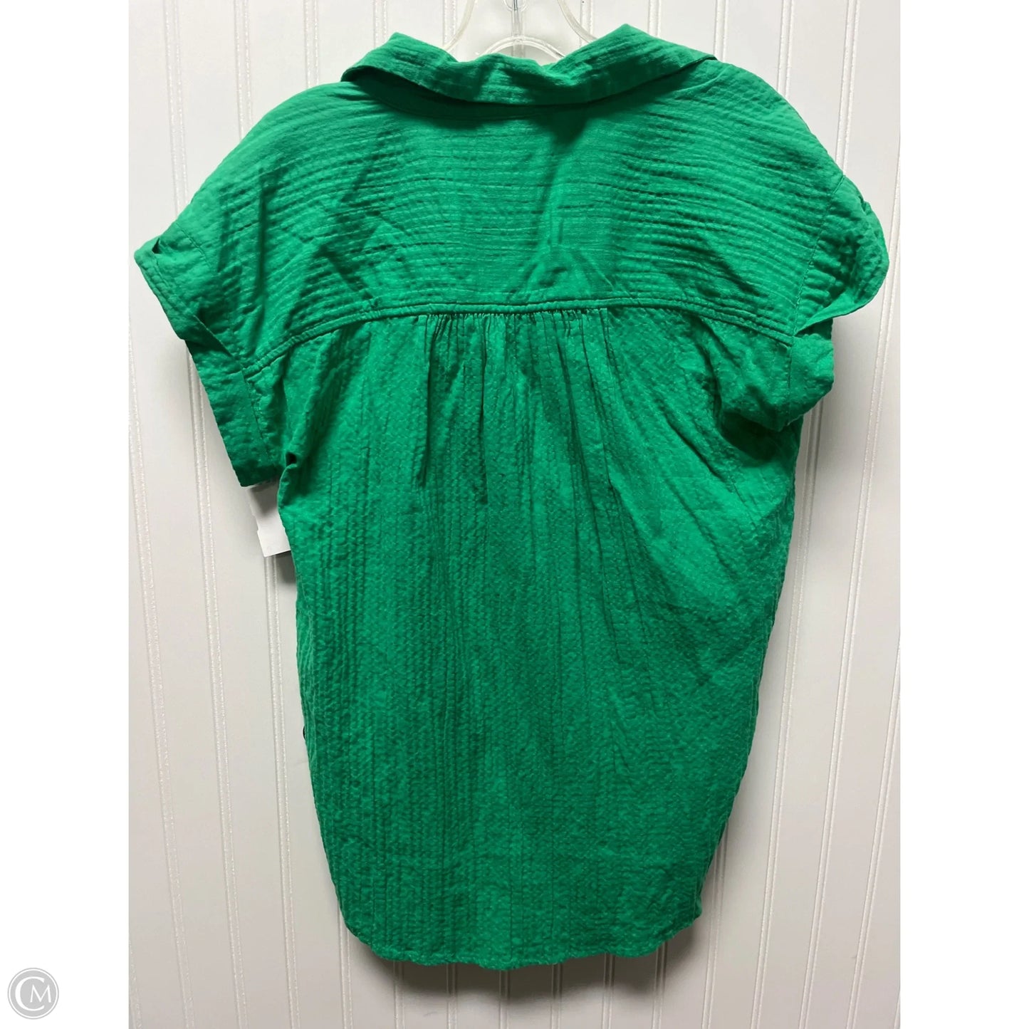 Top Short Sleeve By Loft In Green, Size: Xs