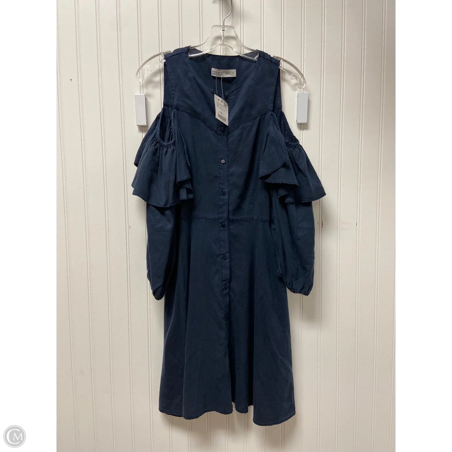 Dress Casual Short By Zara In Navy, Size: S