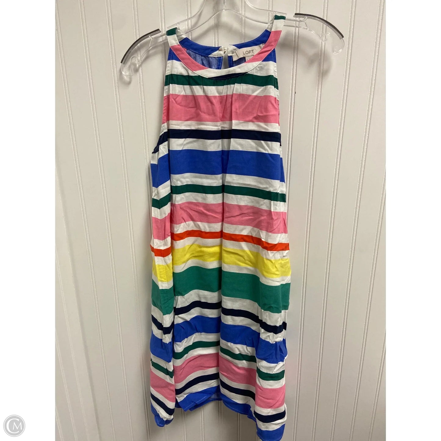 Dress Casual Short By Loft In Striped Pattern, Size: S