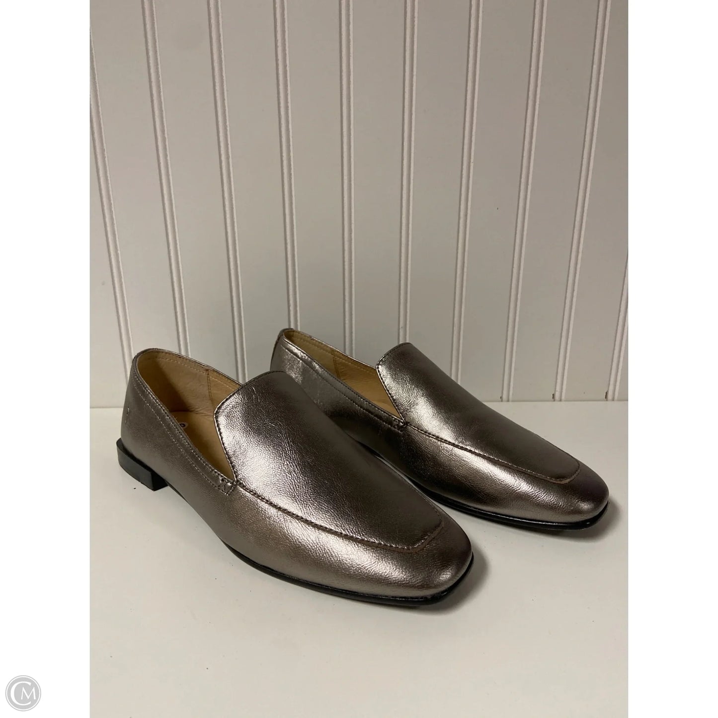 Shoes Designer By Frye In Silver, Size: 10