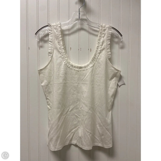 Top Sleeveless By Gianni Bini In White, Size: M