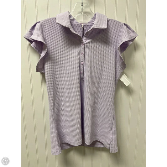 Athletic Top Short Sleeve By Calia In Purple, Size: M