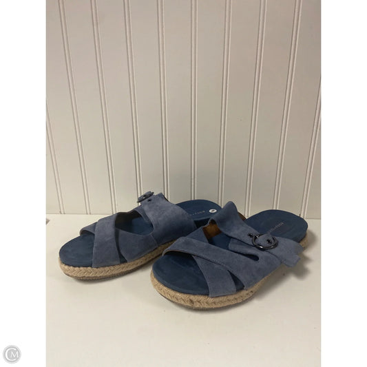 Sandals Flats By Easy Spirit In Blue, Size: 9