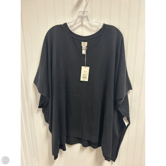 Sweater Short Sleeve By A New Day In Black, Size: Osfm
