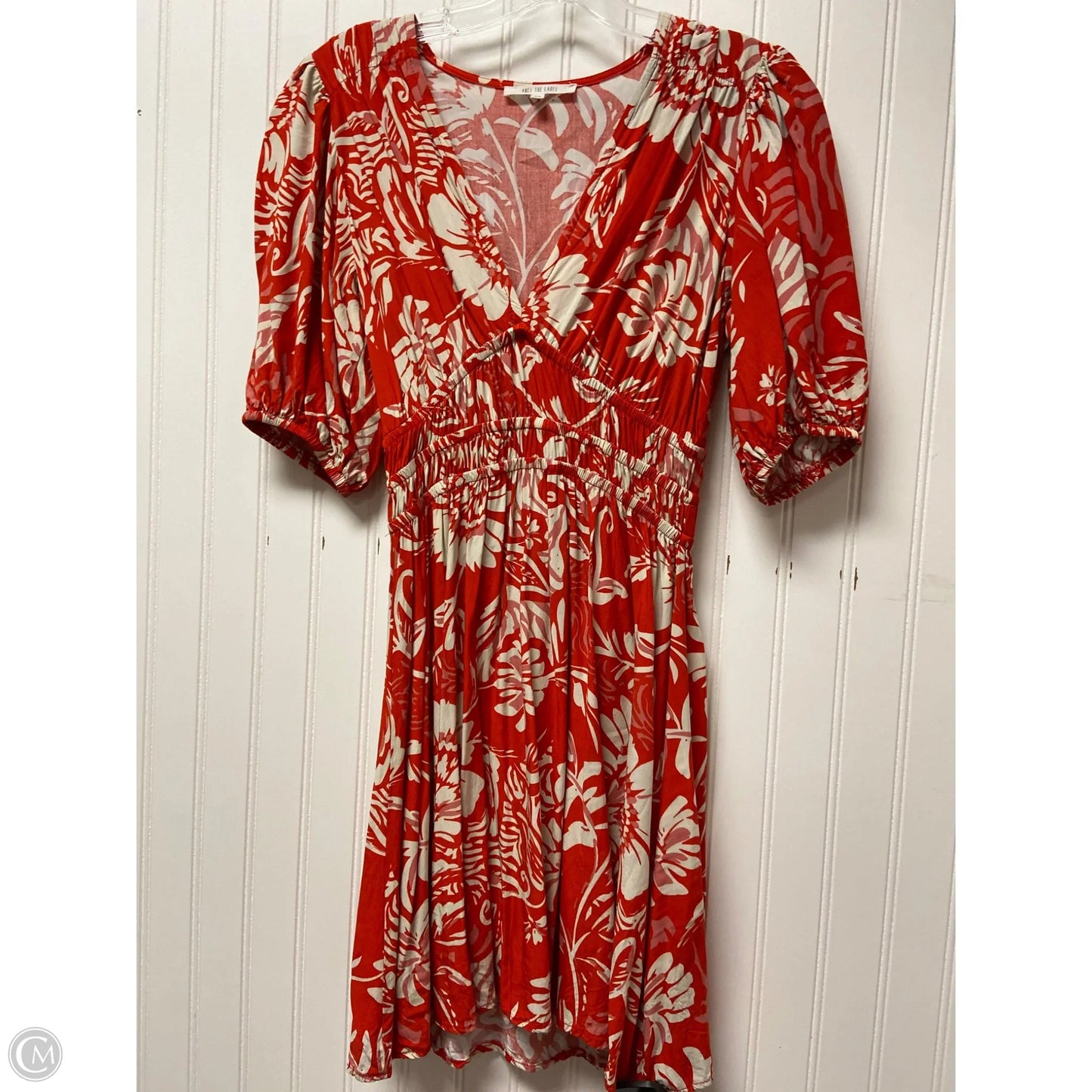 Dress Casual Short By Abel The Label In Red & White, Size: Xs