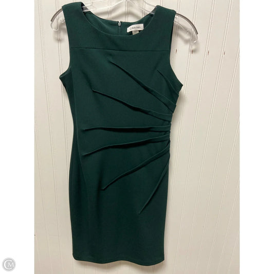 Dress Work By Calvin Klein In Green, Size: Sp