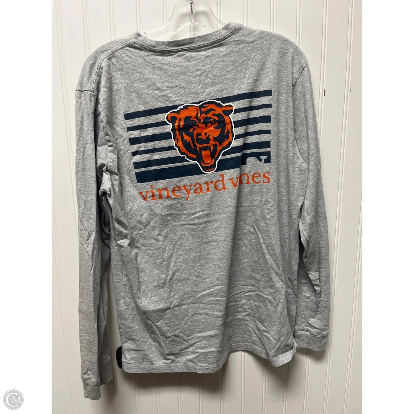 Top Long Sleeve By Vineyard Vines In Grey, Size: M