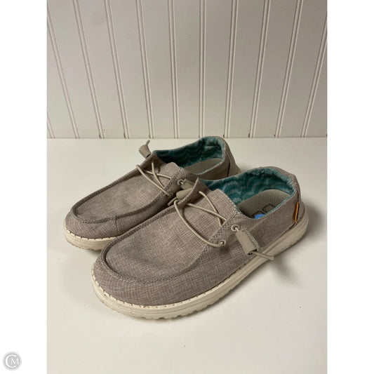 Shoes Flats By Hey Dude In Taupe, Size: 6