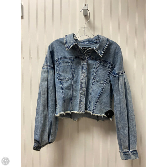Jacket Denim By Inc In Blue Denim, Size: M