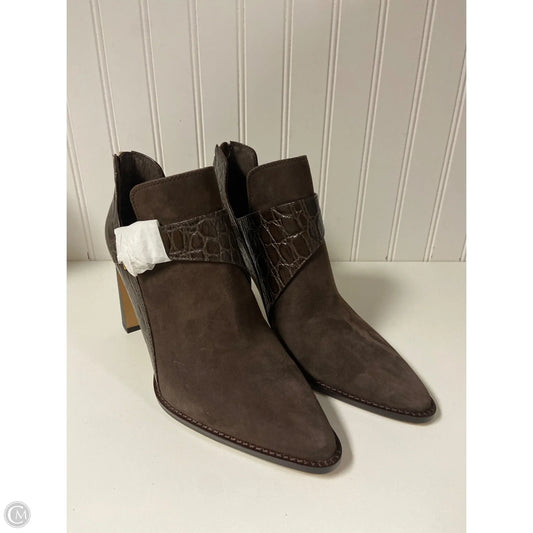 Boots Ankle Heels By Vince Camuto In Brown, Size: 9.5