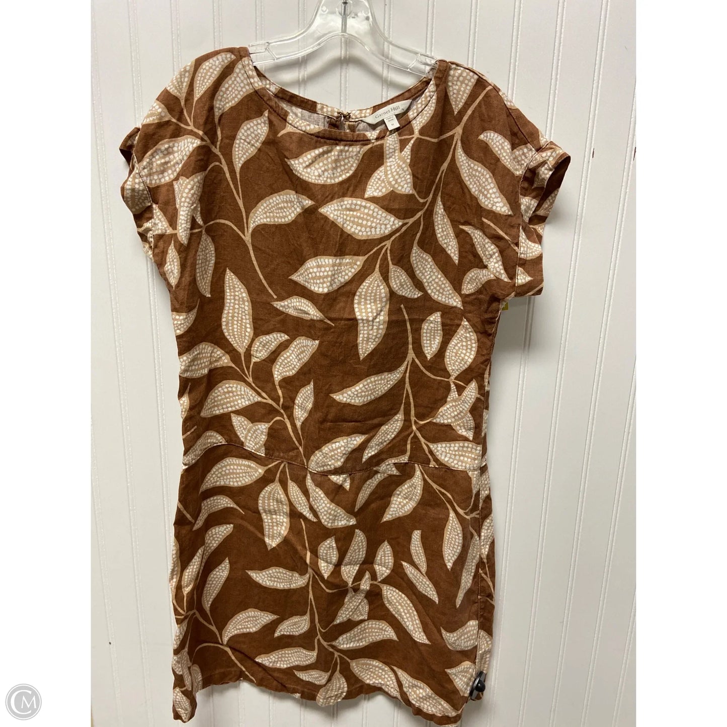 Dress Casual Short By Garnet Hill In Brown & Tan, Size: M