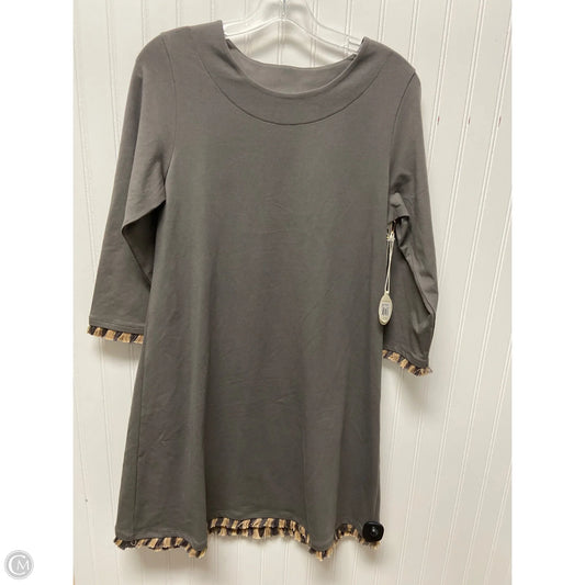 Dress Casual Midi By Spartina In Grey, Size: M