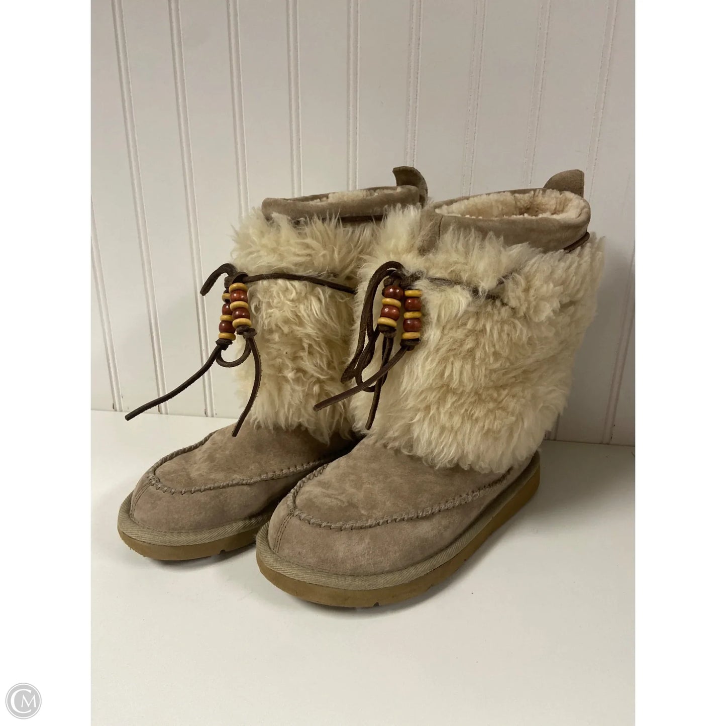 Boots Designer By Ugg In Taupe, Size: 6