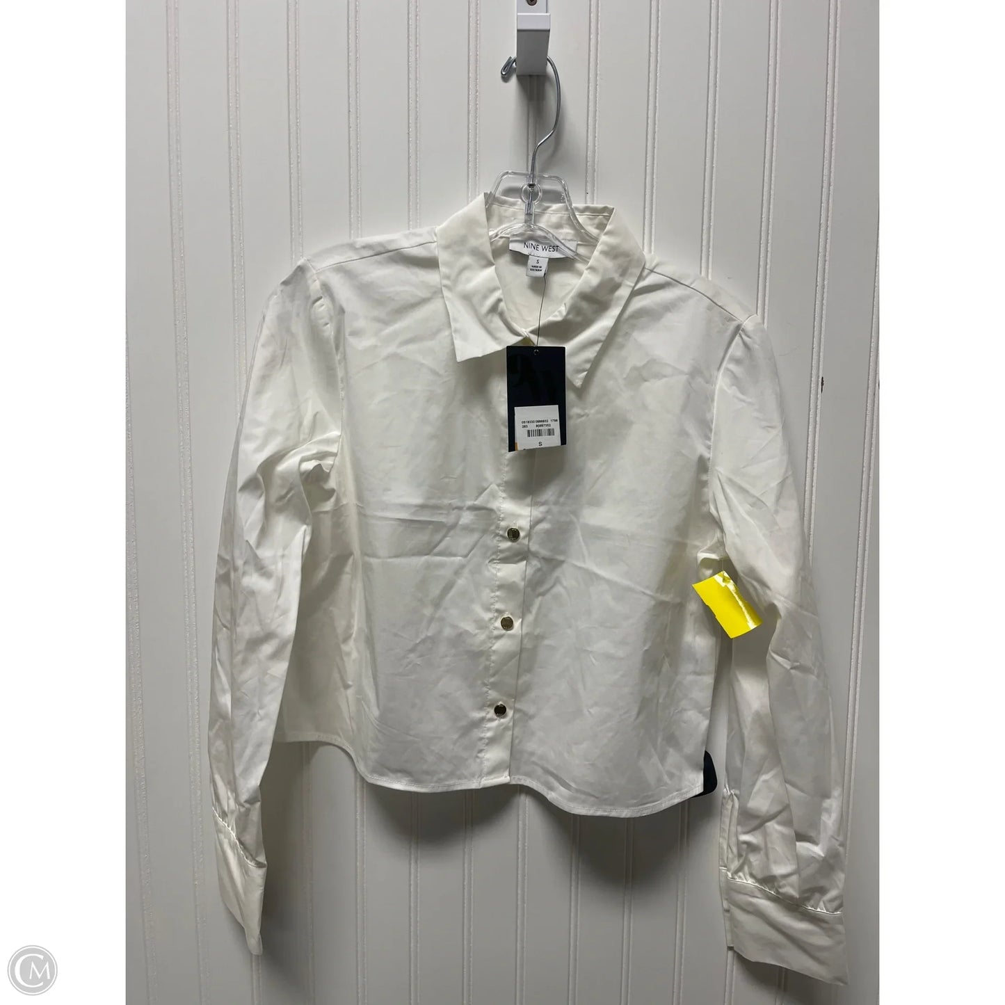 Top Long Sleeve By Nine West In Black, Size: S