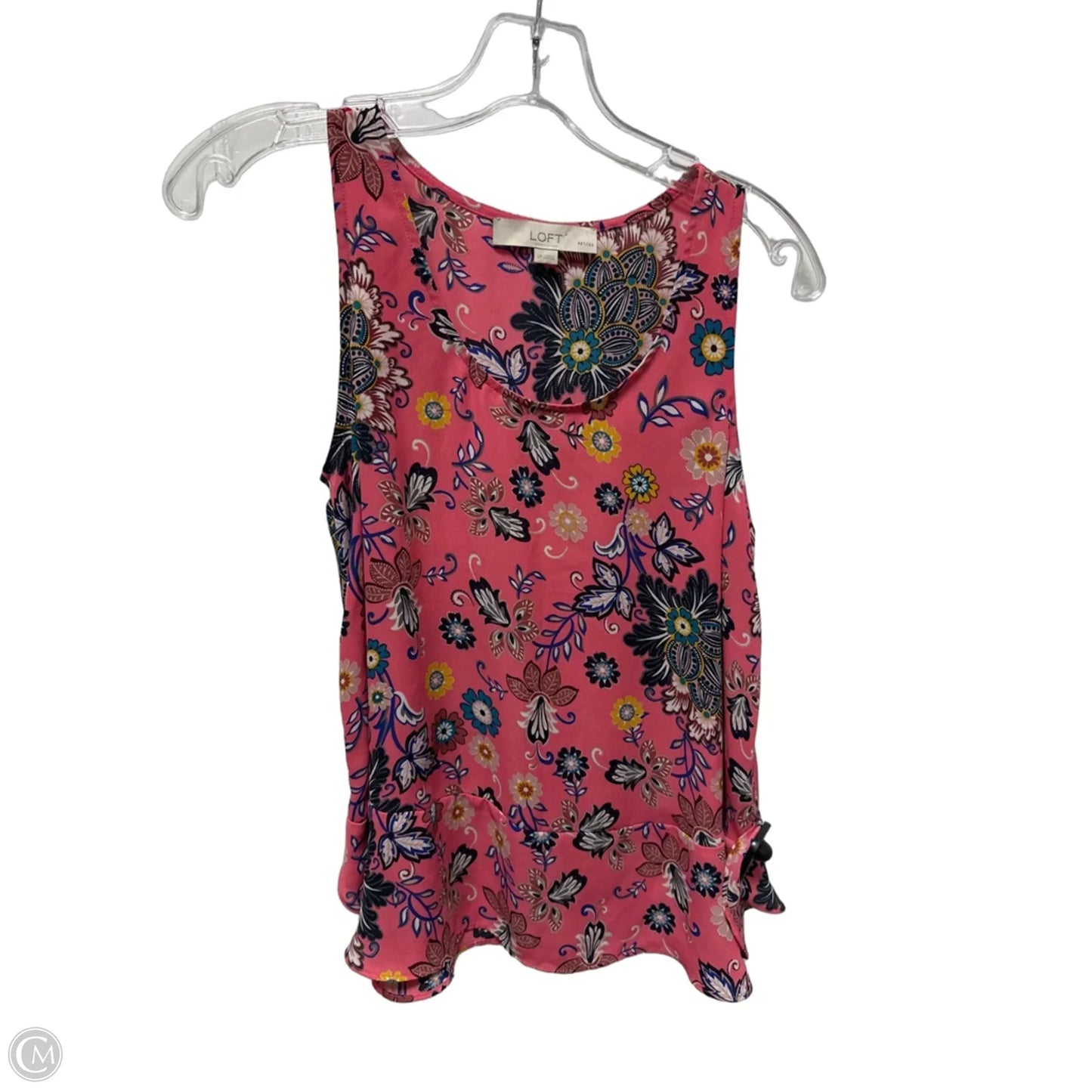 Top Sleeveless By Loft In Pink, Size: Sp