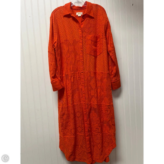 Dress Casual Maxi By Maeve In Orange, Size: M