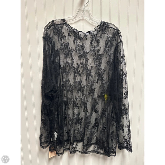 Top Long Sleeve Basic By Bloomchic In Black, Size: 3x